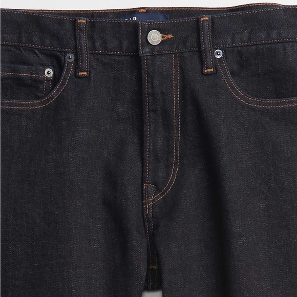 NWT - GAP Factory Men’s Straight Taper GapFlex Jeans, Black Wash - 32Wx32L - Picture 3 of 10